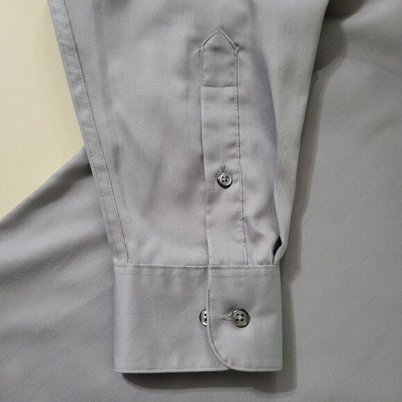 George's Men's Grey Stone Button-Down Dress Shirt - Picture 11 of 15